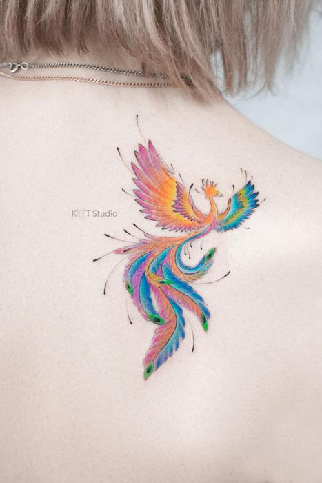 Трафареты для татуировок с изображением птиц (60 фото)