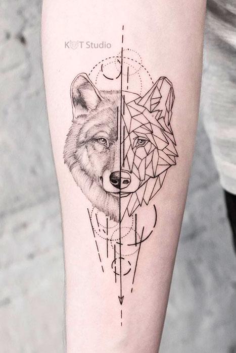 Татуировки волков для мужчин (ФОТО)
