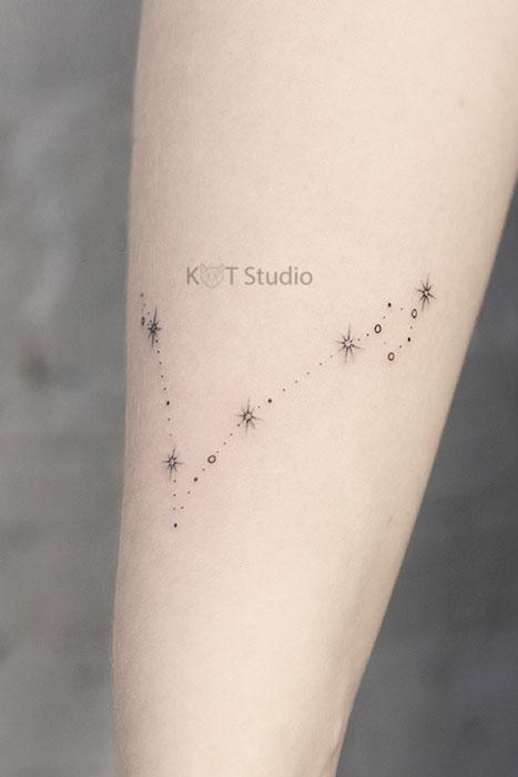 Значение тату – падающая звезда
